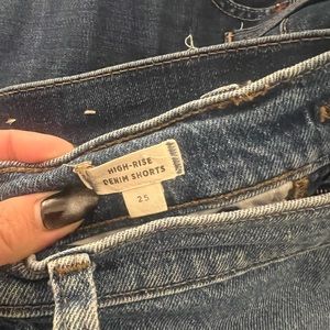 Madewell size 25 high rise shorts